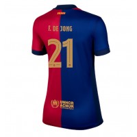 Billiga Barcelona Frenkie de Jong #21 Hemma fotbollskläder Dam 2024-25 Kortärmad